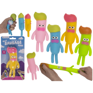 Puristeltava sausage man