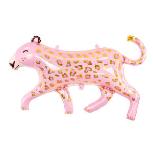 Foliopallo pinkki leopardi 114x80cm