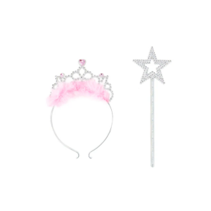Asustesetti tiara ja taikasauva