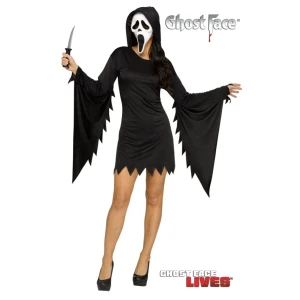 Aikuisten Scream Ghost Face mekko maskilla