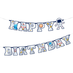 Banneri avaruus happy birthday 3m