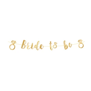 Banneri Bride to be kulta