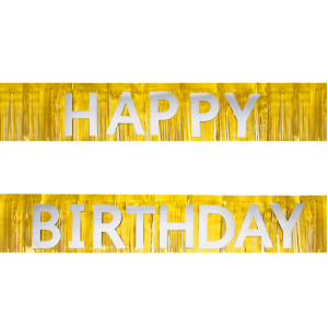 Banneri hapsut happy birthday hopea kulta