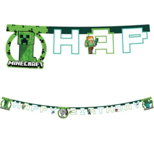 Banneri Minecraft happy birthday 2m