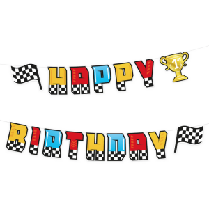 Banneri ralli Happy Birthday 2,2m