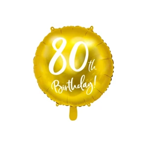 Foliopallo 80th Birthday 45cm
