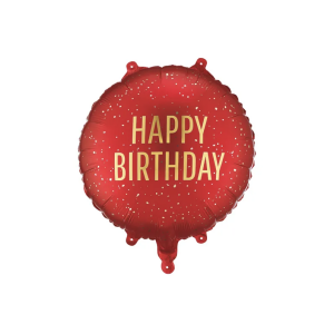​Foliopallo Happy Birthday punainen 35cm