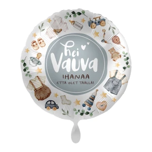 Foliopallo hei vauva vaaleansininen 43cm
