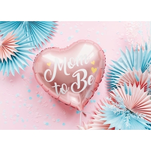 Foliopallo Mom to Be pinkki 35cm