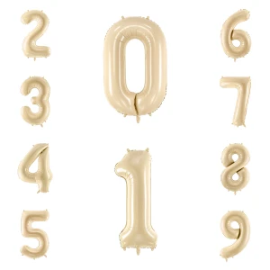 Foliopallo numero 72cm beige