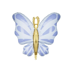 Foliopallo perhonen pastelli vaaleansininen 69x69cm