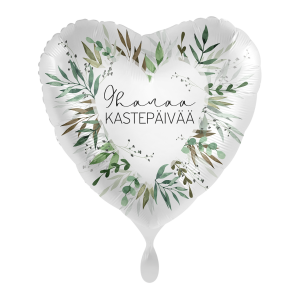 Foliopallo sydän Ihanaa kastepäivää 43cm