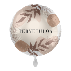Foliopallo tervetuloa beige 43cm
