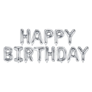Foliopallosetti Happy Birthday hopea