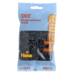 Hama helmet midi 1000kpl musta 18