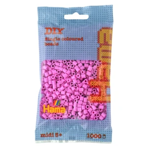 Hama helmet midi 1000kpl pastelli pinkki 48