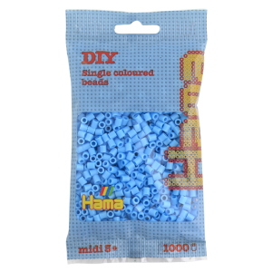 Hama helmet midi 1000kpl pastelli sininen 46