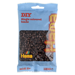 Hama helmet midi 1000kpl ruskea 12