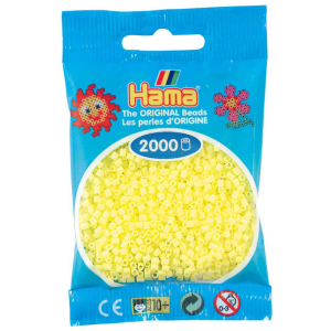 Hama helmet mini 2000kpl pastelli keltainen 43