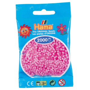 Hama helmet mini 2000kpl pastelli pinkki 48