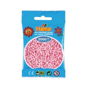Hama helmet mini 2000kpl pastelli roosa 95