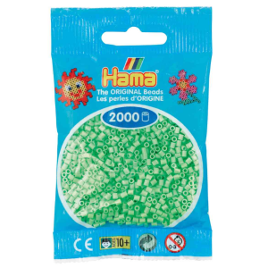 Hama helmet mini 2000kpl pastelli vihreä 47
