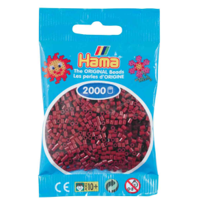 Hama helmet mini 2000kpl tumma viininpunainen 30
