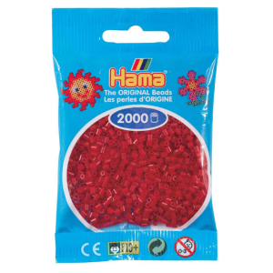 Hama helmet mini 2000kpl tummanpunainen 22