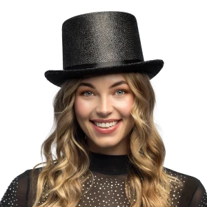 Hattu silinteri glitter musta