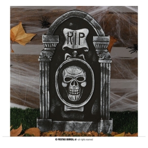 Hautakivi RIP pääkallo