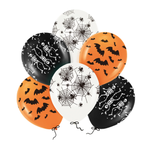 Ilmapallot Halloween sekoitus 6kpl
