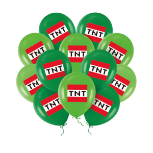 Ilmapallot Minecraft TNT 12kpl