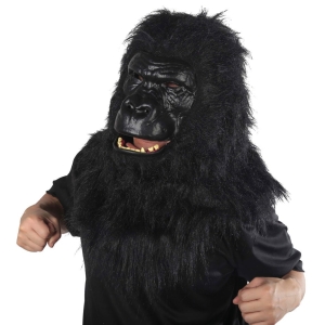 Jättimaski gorilla liikkuvalla suulla