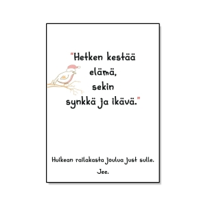 Joulukortti Ratkiriemu