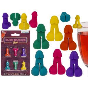 Juomalasin tunniste penis 6kpl