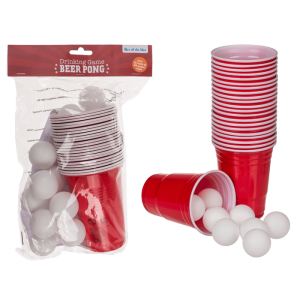 Juomapeli Beer pong 22+15