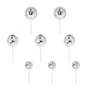 Kakkukoriste discopallot 8kpl