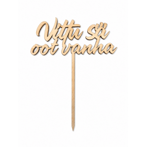 Kakkukoriste Vittu sä oot vanha puinen