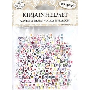 Kirjainhelmet värikäs 300kpl