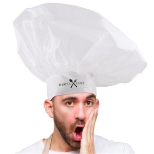 Kokinhattu Master Chef XL Valkoinen
