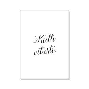 Kortti kiitos
