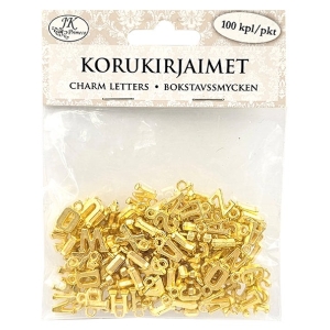 Korukirjaimet kulta 100kpl