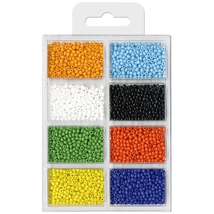 Lasihelmi pyöreä lajitelma 4 2,5mm 60g