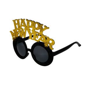 Lasit happy new year kulta