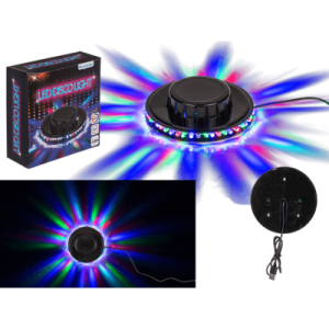 LED Disco- valo 48 ledillä (RGB), 13*13*3,5 cm
