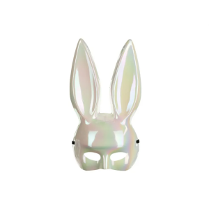 Maski bunny valkoinen irisoiva