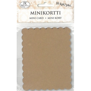 Minikortti aaltoreuna ruskea 10kpl