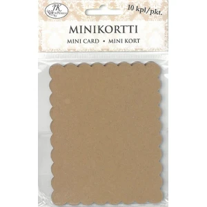 Minikortti aaltoreuna ruskea 10kpl