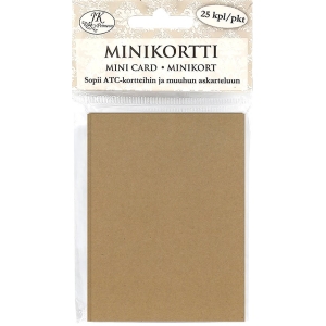 Minikortti ruskea 25kpl