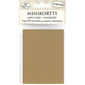 Minikortti ruskea 25kpl